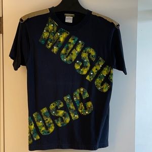 Hand crystal music tee, Japan designer